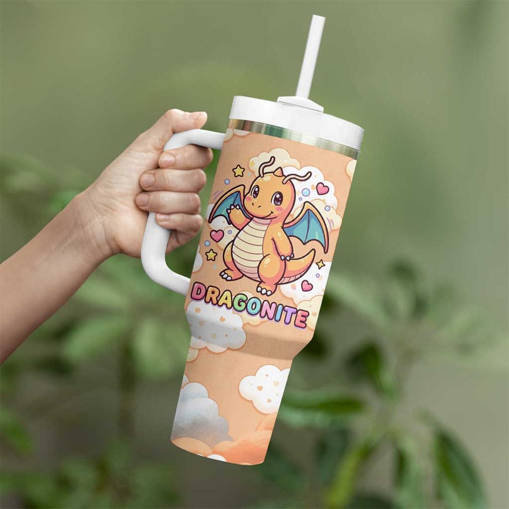Dragonite Tumbler With Handle Pattern Style TS04 Dragonite Tumbler With Handle Pattern Style TS04