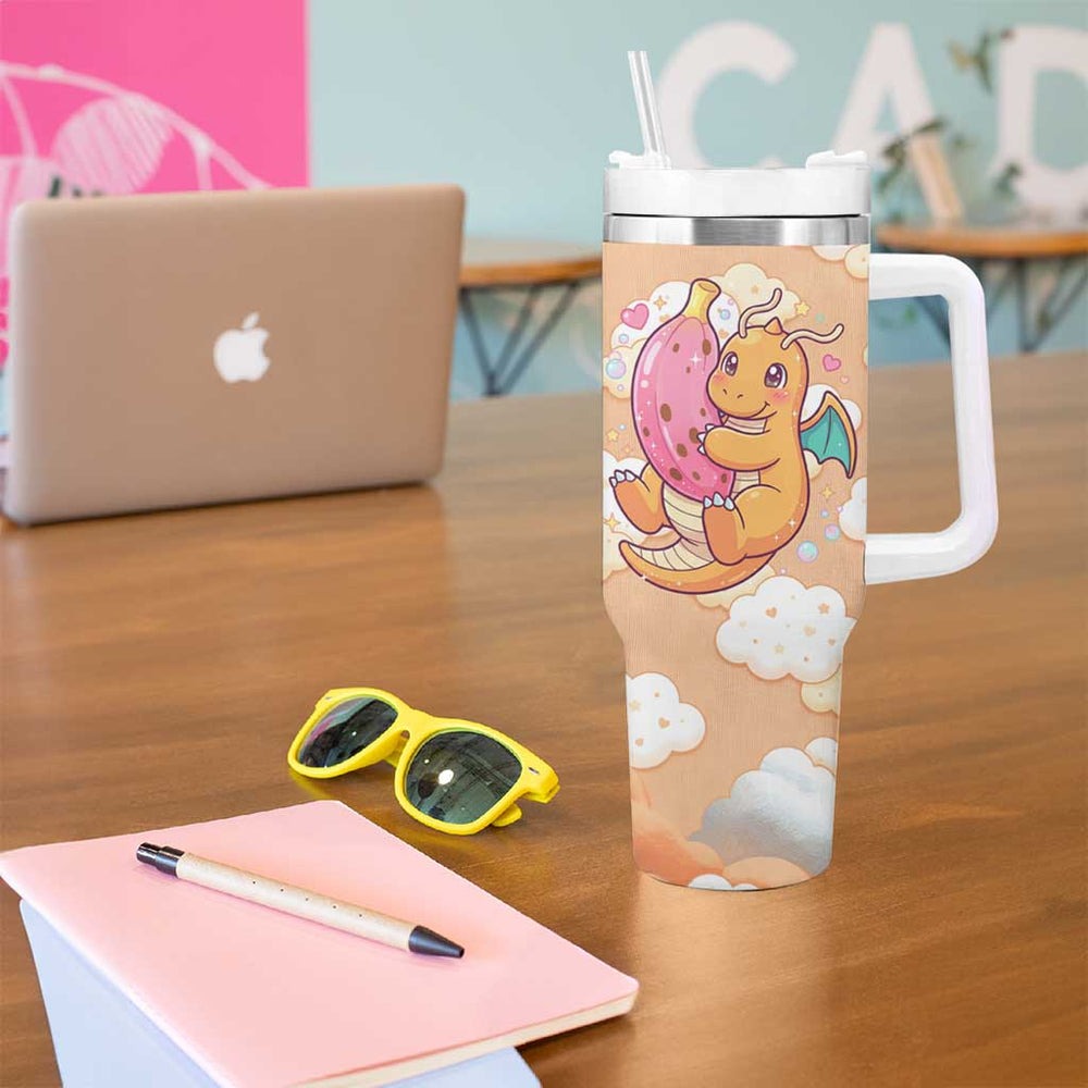 Dragonite Tumbler With Handle Pattern Style TS04 Dragonite Tumbler With Handle Pattern Style TS04