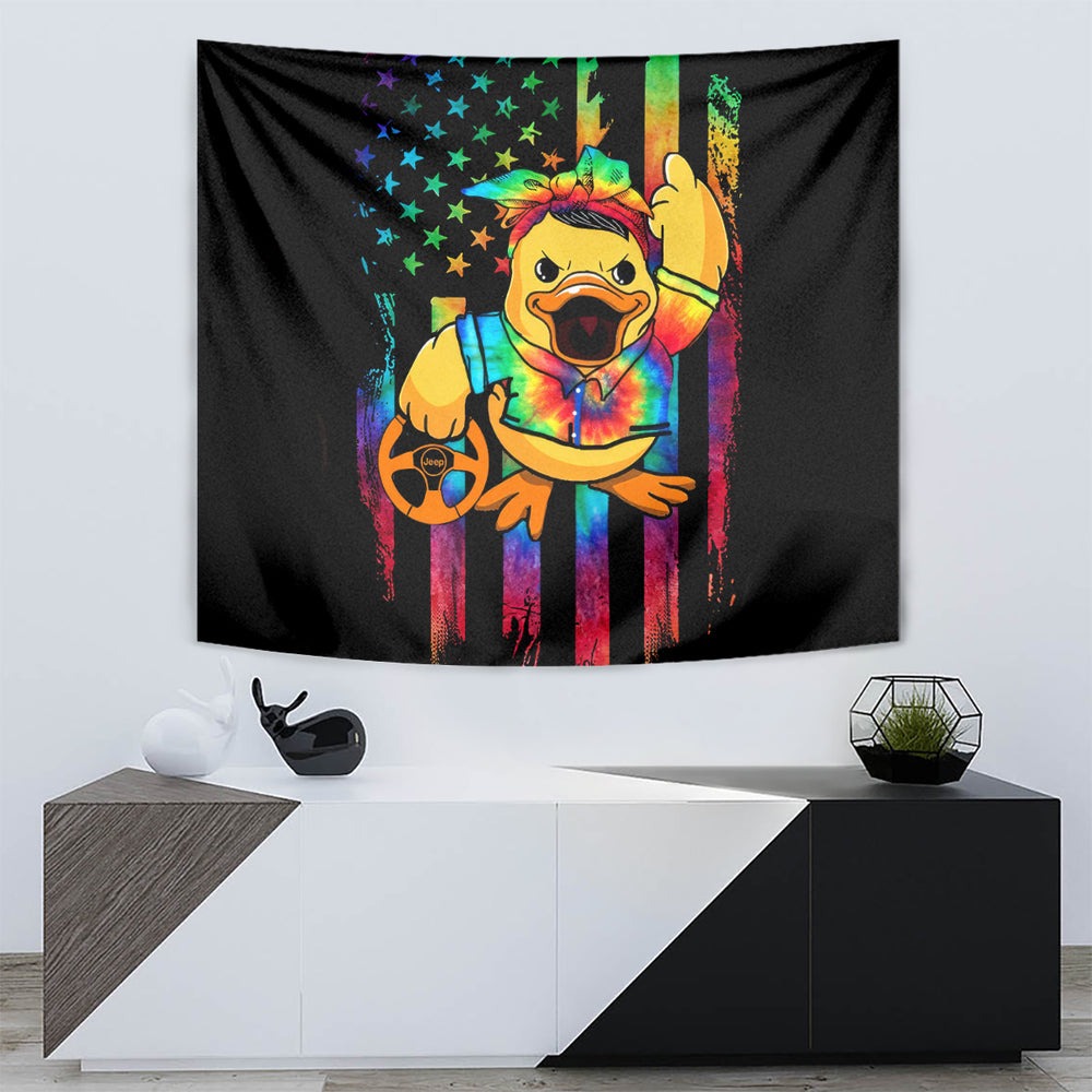 Duck Jeep Tapestry Quack Quack Motherducker DT01 Duck Jeep Tapestry Quack Quack Motherducker DT01