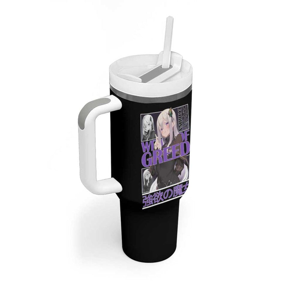 Echidna Re Zero Tumbler With Handle Anime Style TS04 Echidna Re Zero Tumbler With Handle Anime Style TS04
