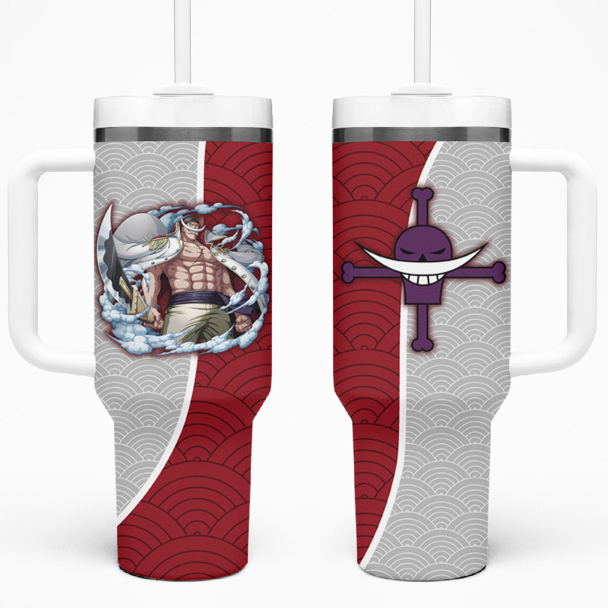 Edward Newgate - One Piece Tumbler With Handle Anime Mix Japan Pattern Style TS04