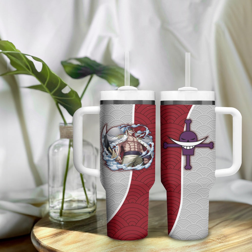 Edward Newgate - One Piece Tumbler With Handle Anime Mix Japan Pattern Style TS04 Edward Newgate - One Piece Tumbler With Handle Anime Mix Japan Pattern Style TS04