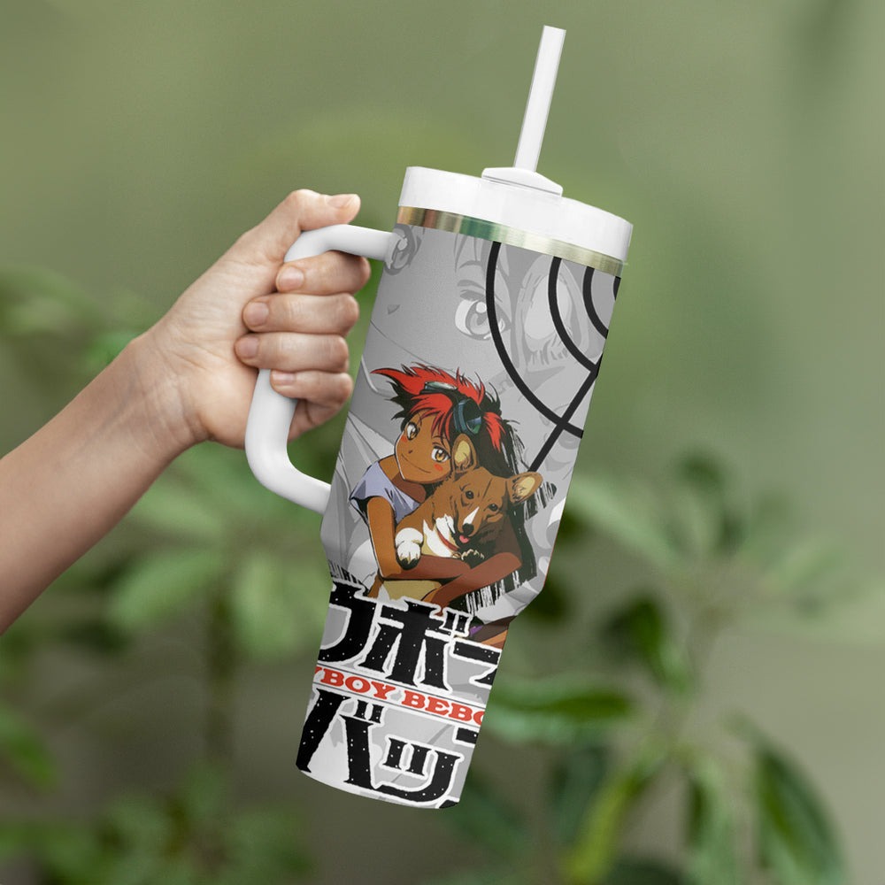 Edward Wong Hau Pepelu Tivrusky IV Cowboy Bebop Tumbler With Handle Anime Style TS04 Edward Wong Hau Pepelu Tivrusky IV Cowboy Bebop Tumbler With Handle Anime Style TS04