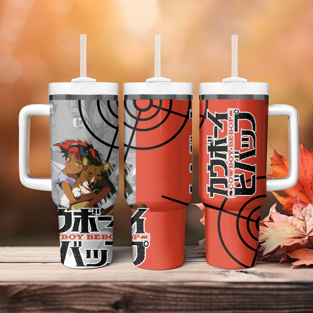 Edward Wong Hau Pepelu Tivrusky IV Cowboy Bebop Tumbler With Handle Anime Style TS04 Edward Wong Hau Pepelu Tivrusky IV Cowboy Bebop Tumbler With Handle Anime Style TS04