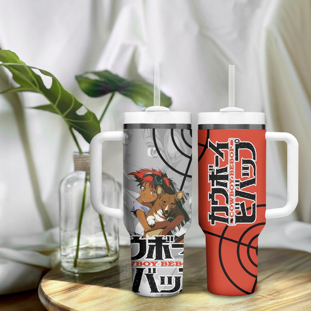 Edward Wong Hau Pepelu Tivrusky IV Cowboy Bebop Tumbler With Handle Anime Style TS04 Edward Wong Hau Pepelu Tivrusky IV Cowboy Bebop Tumbler With Handle Anime Style TS04