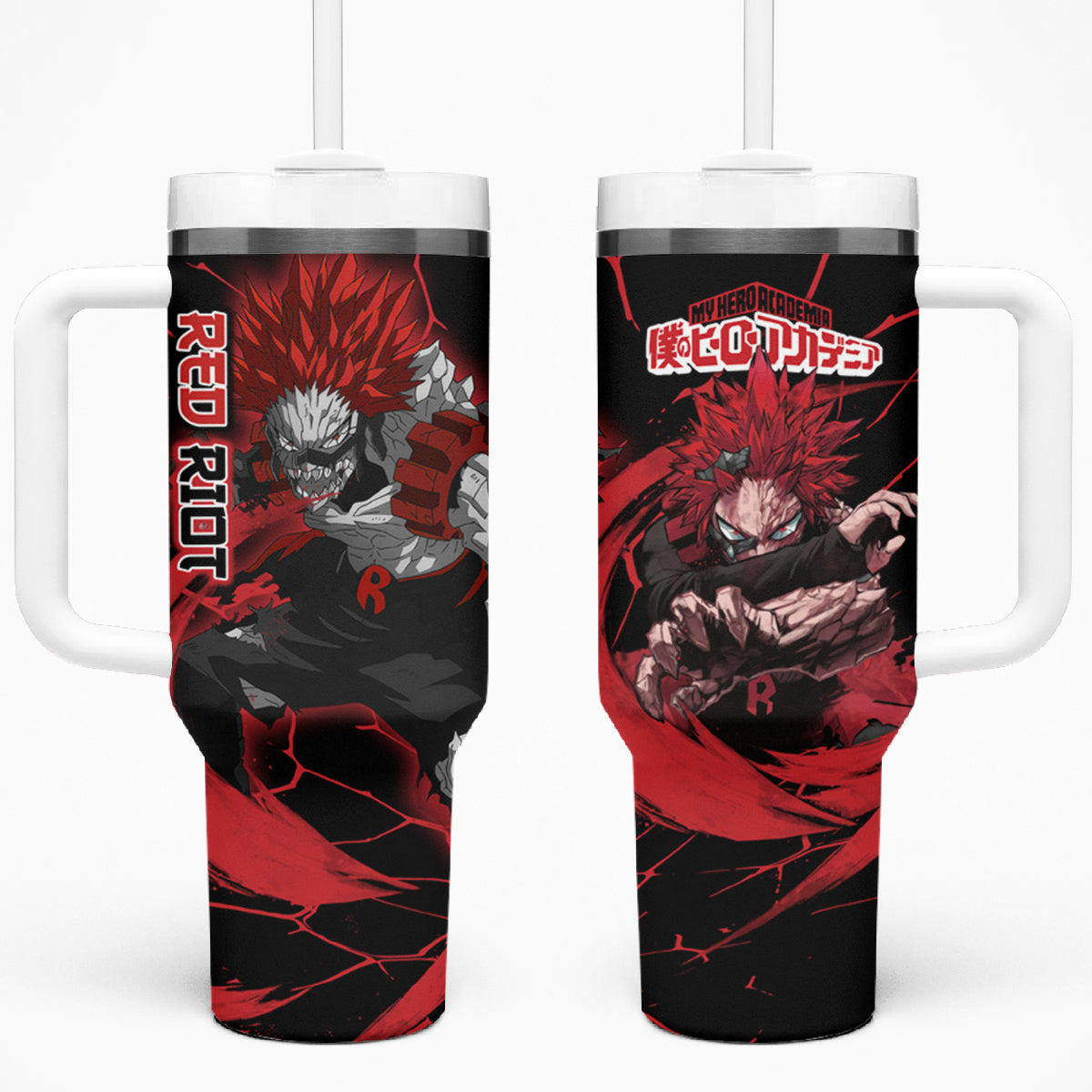 Eijirou KIrishima Red Riot Tumbler With Handle TS04