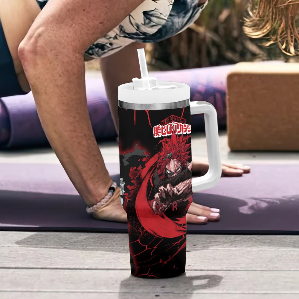 Eijirou KIrishima Red Riot Tumbler With Handle TS04 Eijirou KIrishima Red Riot Tumbler With Handle TS04