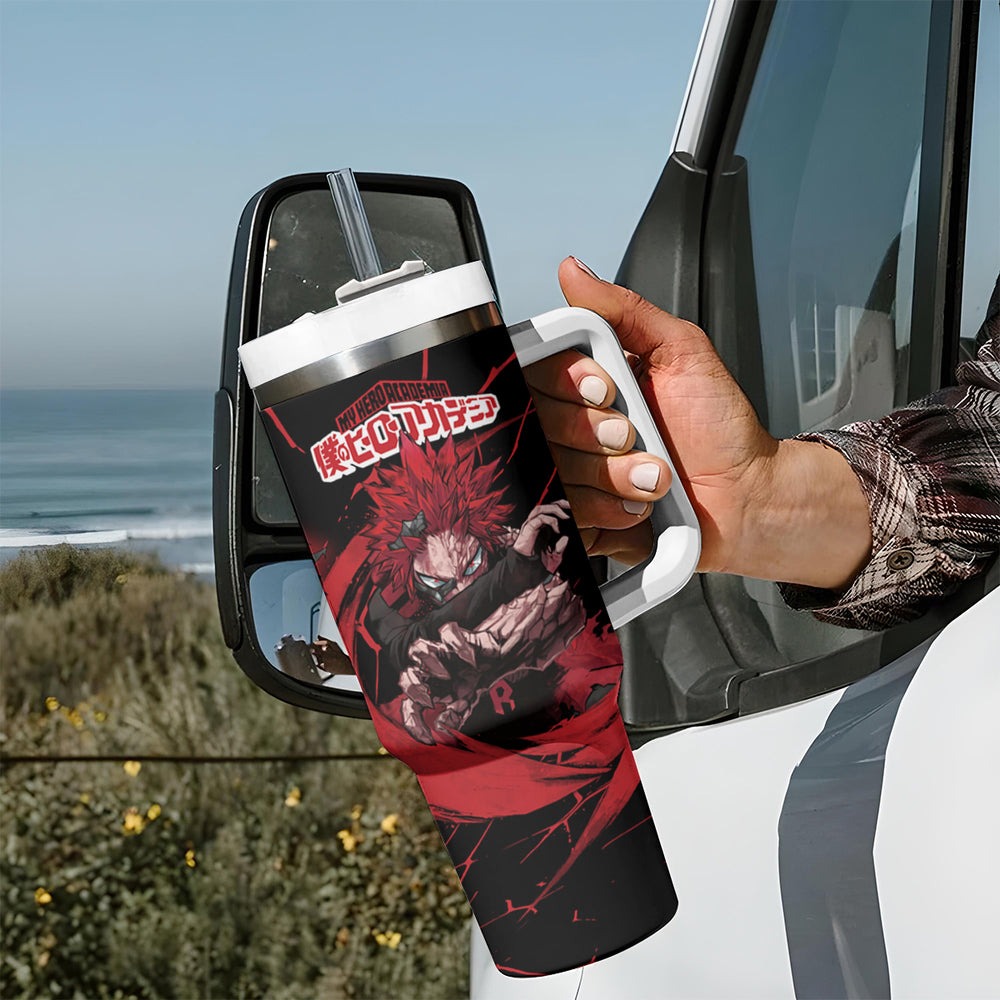Eijirou KIrishima Red Riot Tumbler With Handle TS04 Eijirou KIrishima Red Riot Tumbler With Handle TS04