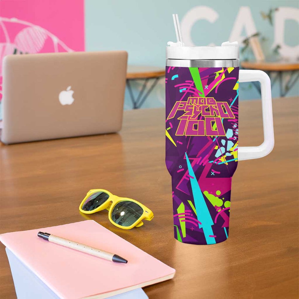 Ekubo - Mob Psycho 100 Tumbler With Handle Anime Style TS04 Ekubo - Mob Psycho 100 Tumbler With Handle Anime Style TS04