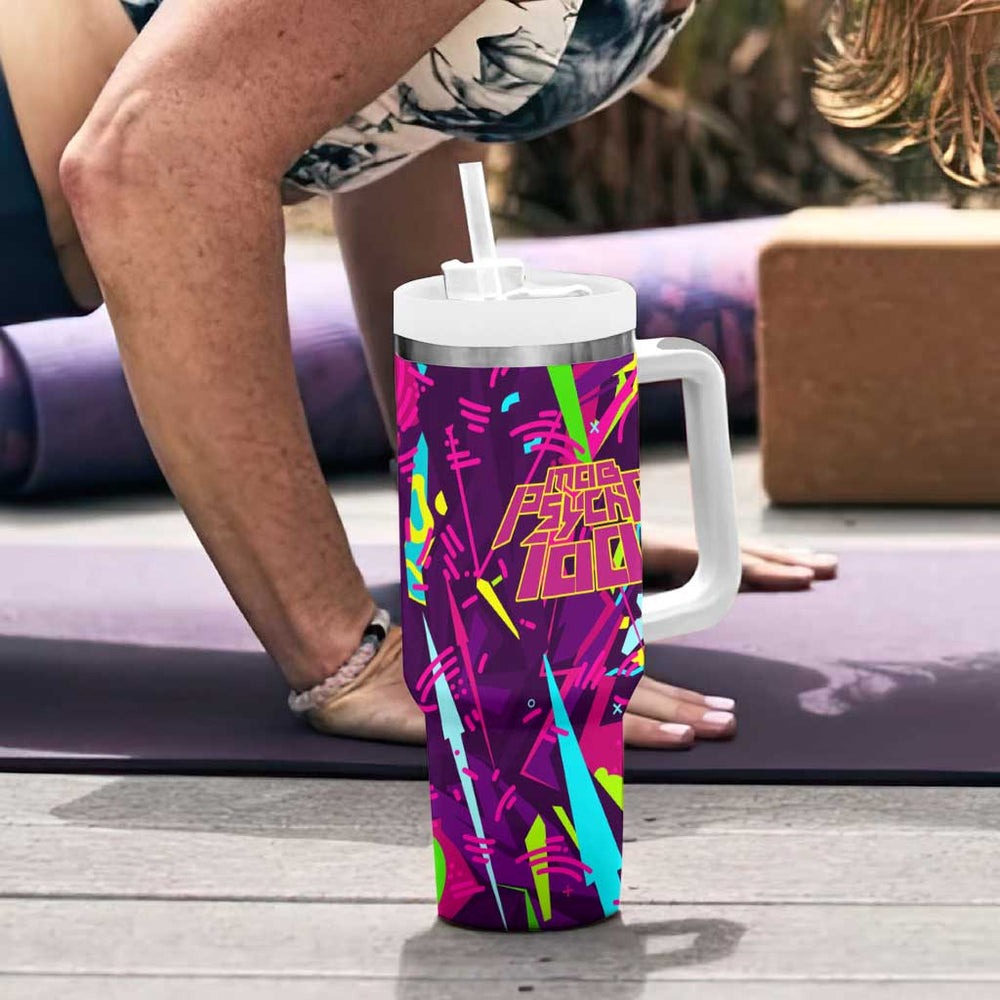 Ekubo - Mob Psycho 100 Tumbler With Handle Anime Style TS04 Ekubo - Mob Psycho 100 Tumbler With Handle Anime Style TS04