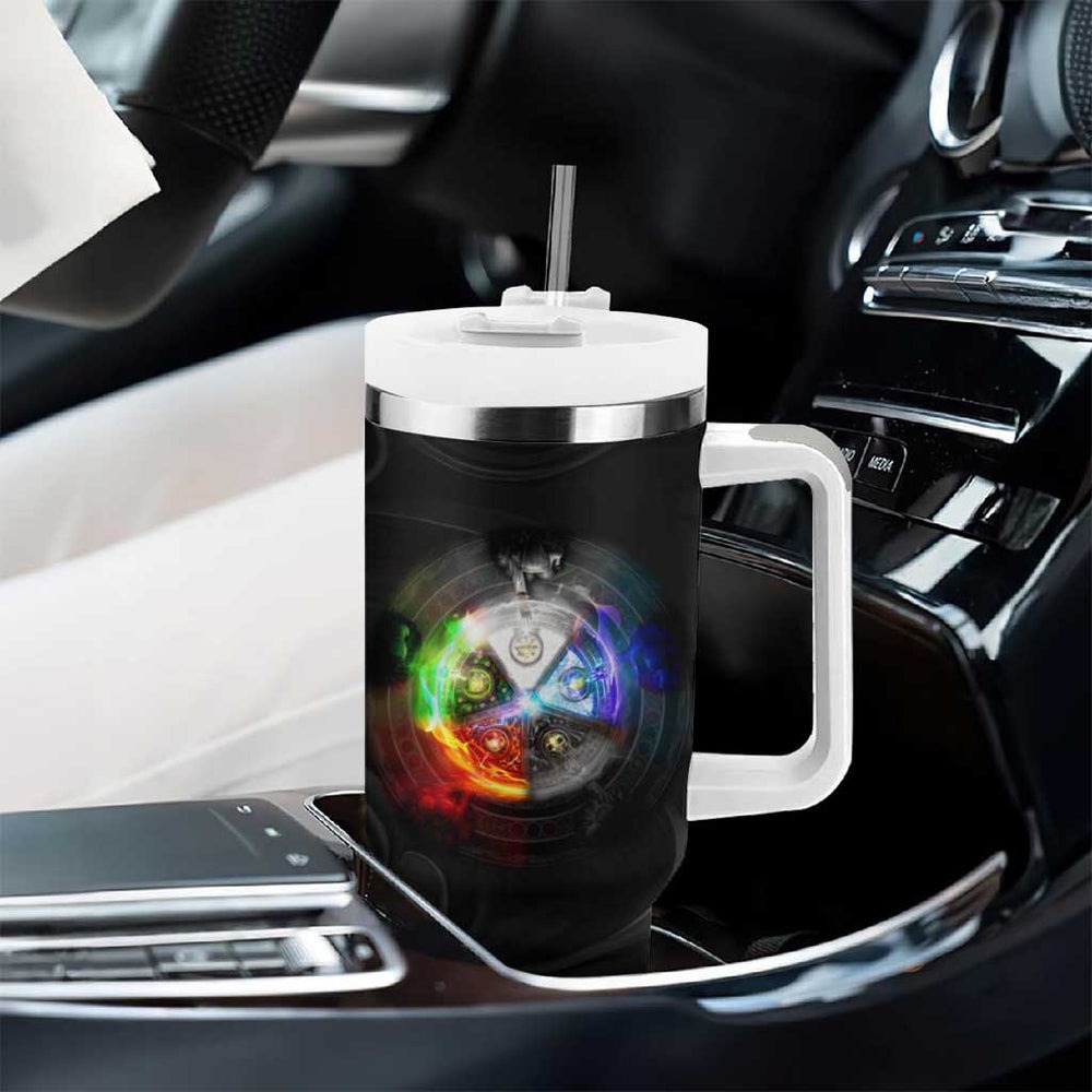 Elements of Magic the Gathering Tumbler With Handle Anime Style TS04 Elements of Magic the Gathering Tumbler With Handle Anime Style TS04