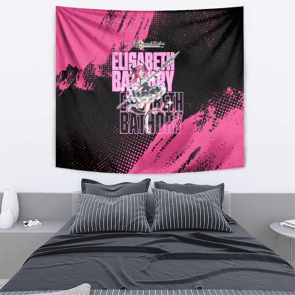 Elisabeth Bathory Fate Grand Order Tumbler With Handle Gothic Anime Splash Art Style TS04