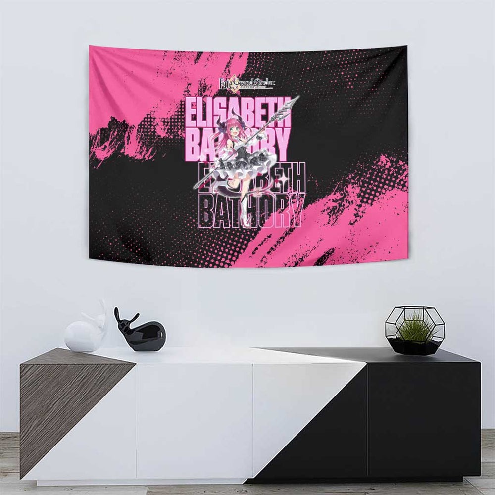 Elisabeth Bathory Fate Grand Order Tumbler With Handle Gothic Anime Splash Art Style TS04