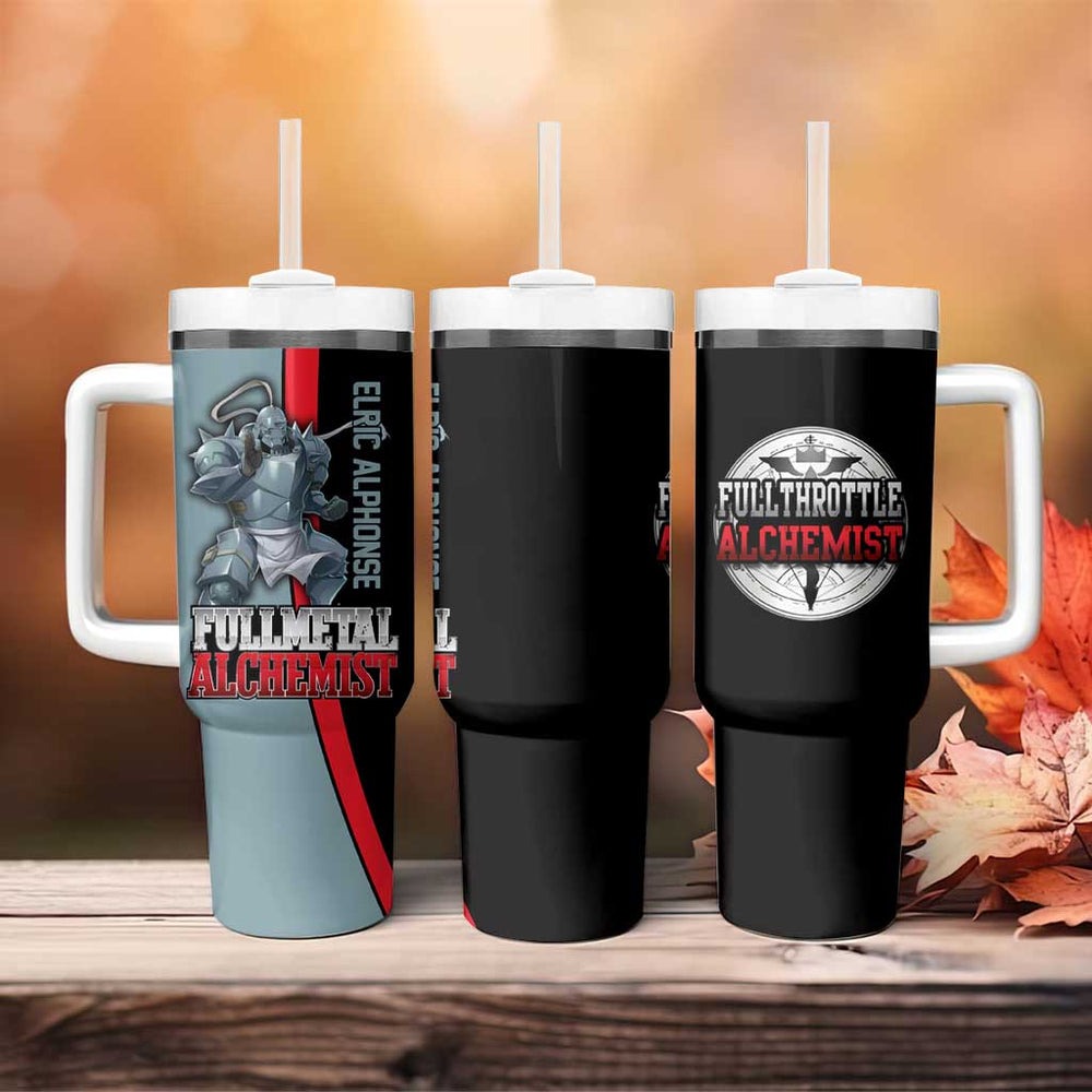 Elric Alphonse - Fullmetal Alchemist Tumbler With Handle Anime Style TS04 Elric Alphonse - Fullmetal Alchemist Tumbler With Handle Anime Style TS04