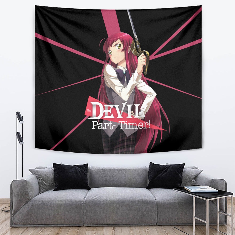Emi Yusa The Devil Part Timer Tumbler With Handle Anime Style TS04 Emi Yusa The Devil Part Timer Tumbler With Handle Anime Style TS04