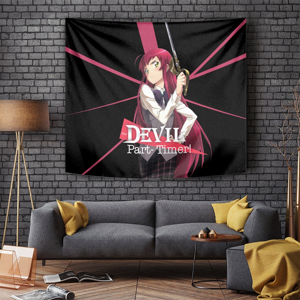 Emi Yusa The Devil Part Timer Tumbler With Handle Anime Style TS04 Emi Yusa The Devil Part Timer Tumbler With Handle Anime Style TS04