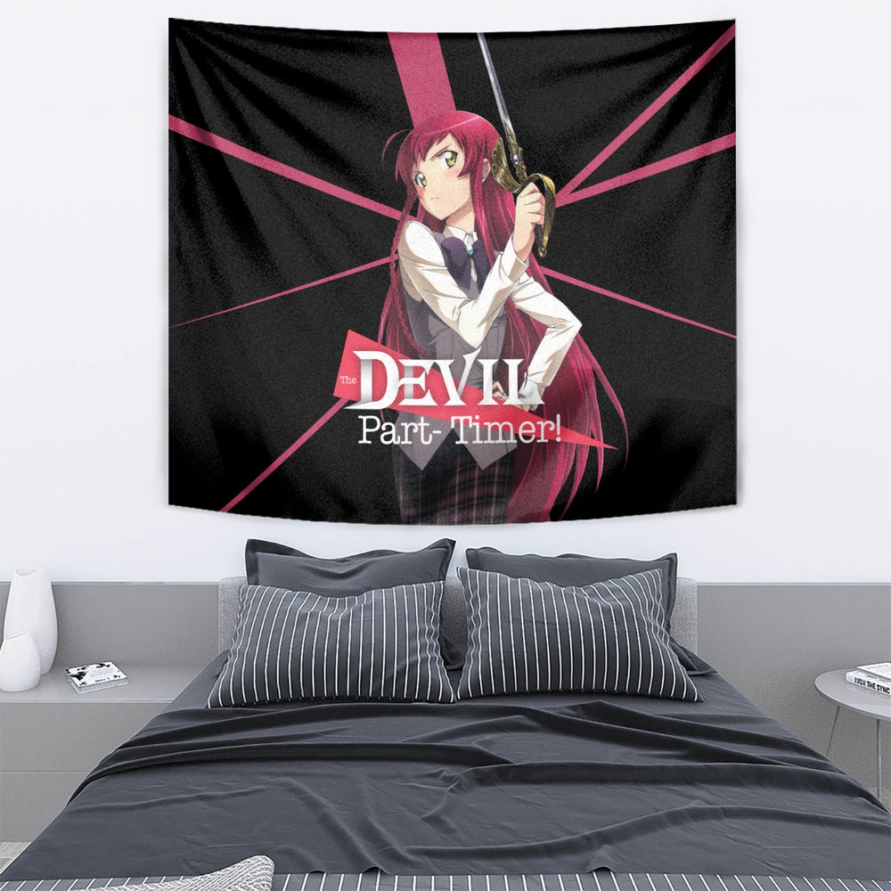 Emi Yusa The Devil Part Timer Tumbler With Handle Anime Style TS04 Emi Yusa The Devil Part Timer Tumbler With Handle Anime Style TS04