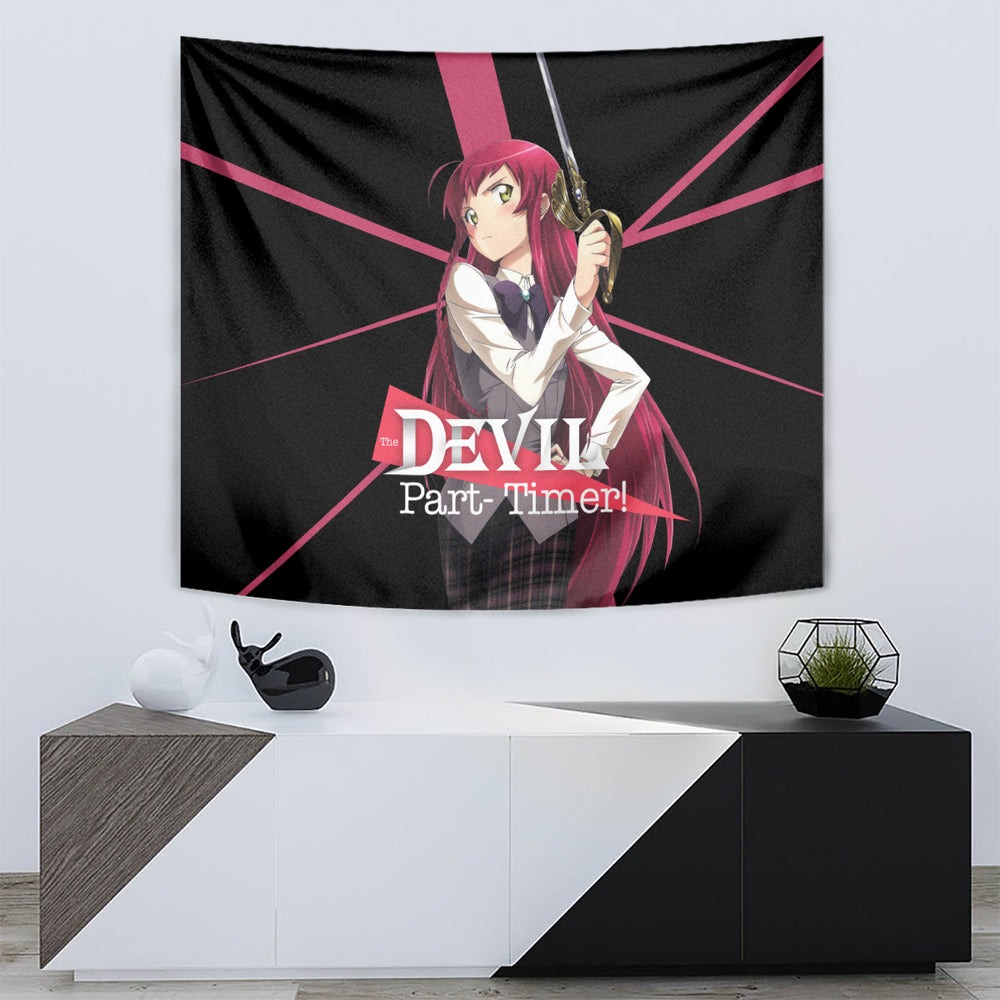Emi Yusa The Devil Part Timer Tumbler With Handle Anime Style TS04 Emi Yusa The Devil Part Timer Tumbler With Handle Anime Style TS04