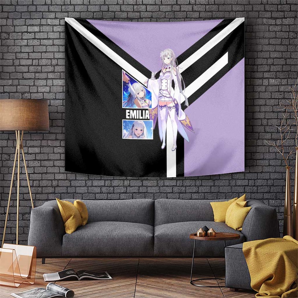 Emilia Re Zero Tapestry Anime Style TS04 Emilia Re Zero Tapestry Anime Style TS04