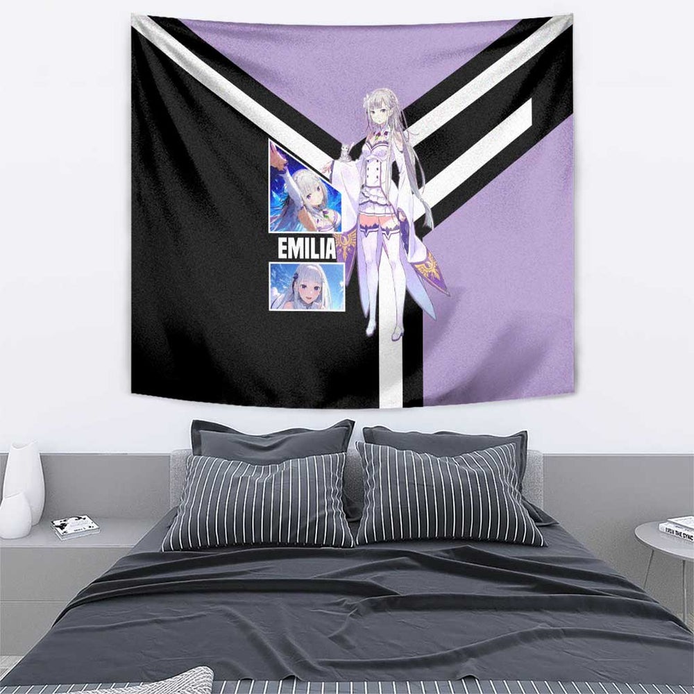 Emilia Re Zero Tapestry Anime Style TS04 Emilia Re Zero Tapestry Anime Style TS04