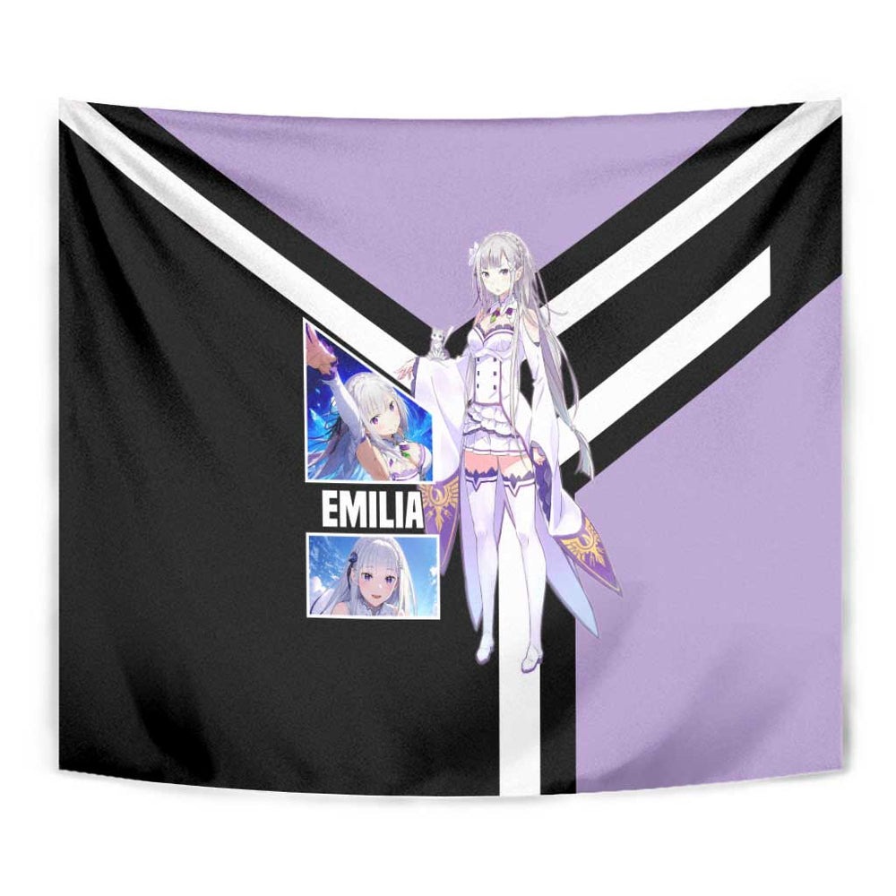 Emilia Re Zero Tapestry Anime Style TS04 Emilia Re Zero Tapestry Anime Style TS04
