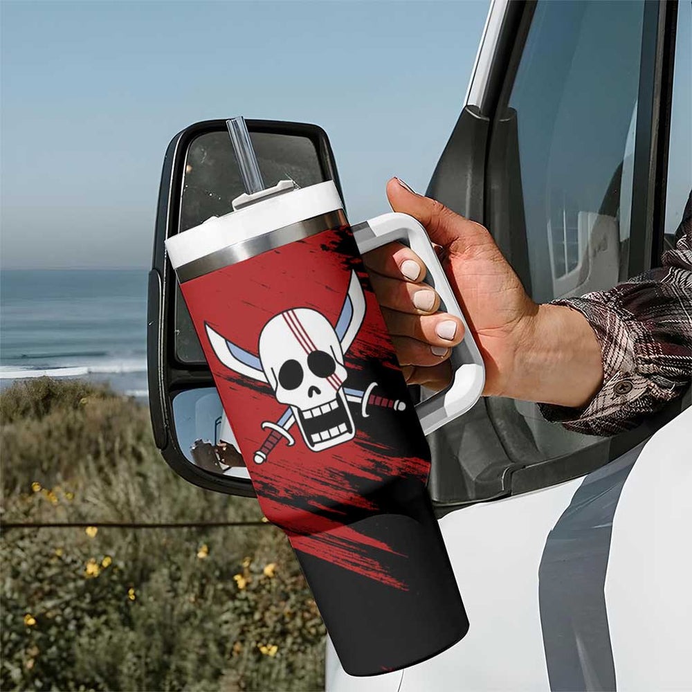 Emperor - Shank - One Piece Tumbler With Handle Anime Style TS04 Emperor - Shank - One Piece Tumbler With Handle Anime Style TS04