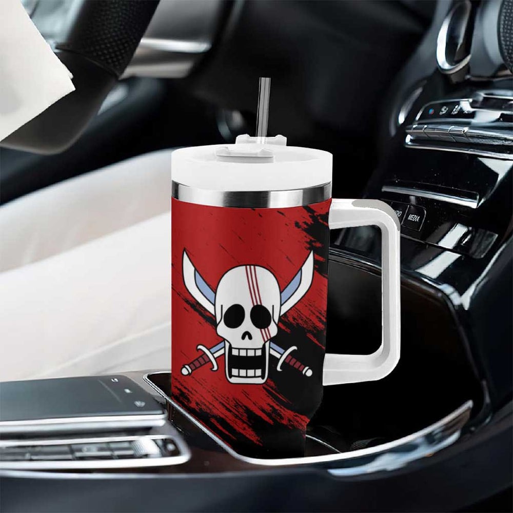 Emperor - Shank - One Piece Tumbler With Handle Anime Style TS04 Emperor - Shank - One Piece Tumbler With Handle Anime Style TS04