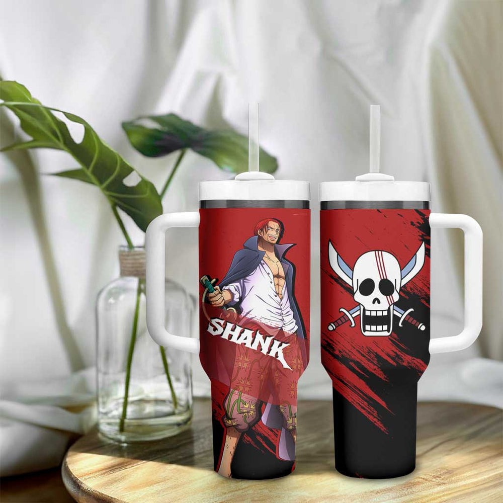 Emperor - Shank - One Piece Tumbler With Handle Anime Style TS04 Emperor - Shank - One Piece Tumbler With Handle Anime Style TS04