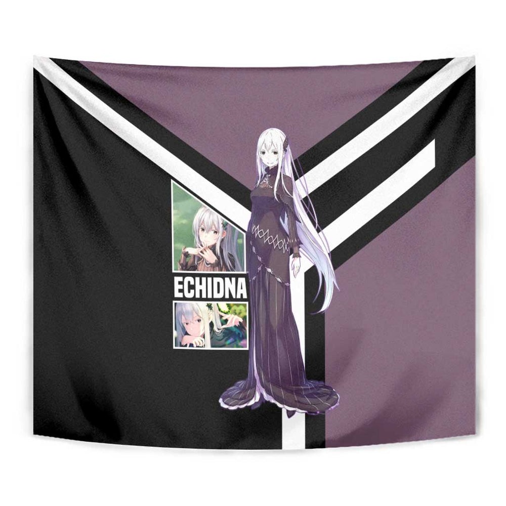 Enchidna ReZero Tapestry with Elegant Pose and Mystical Fantasy Design TS04 Enchidna ReZero Tapestry with Elegant Pose and Mystical Fantasy Design TS04