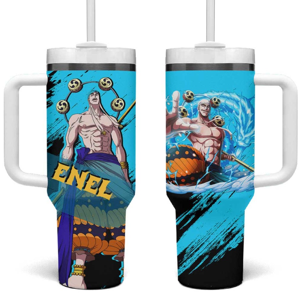 Enel - One Piece Tumbler With Handle Anime Style TS04 Enel - One Piece Tumbler With Handle Anime Style TS04