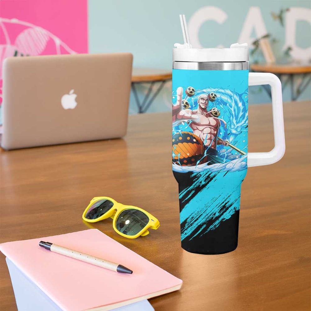 Enel - One Piece Tumbler With Handle Anime Style TS04 Enel - One Piece Tumbler With Handle Anime Style TS04