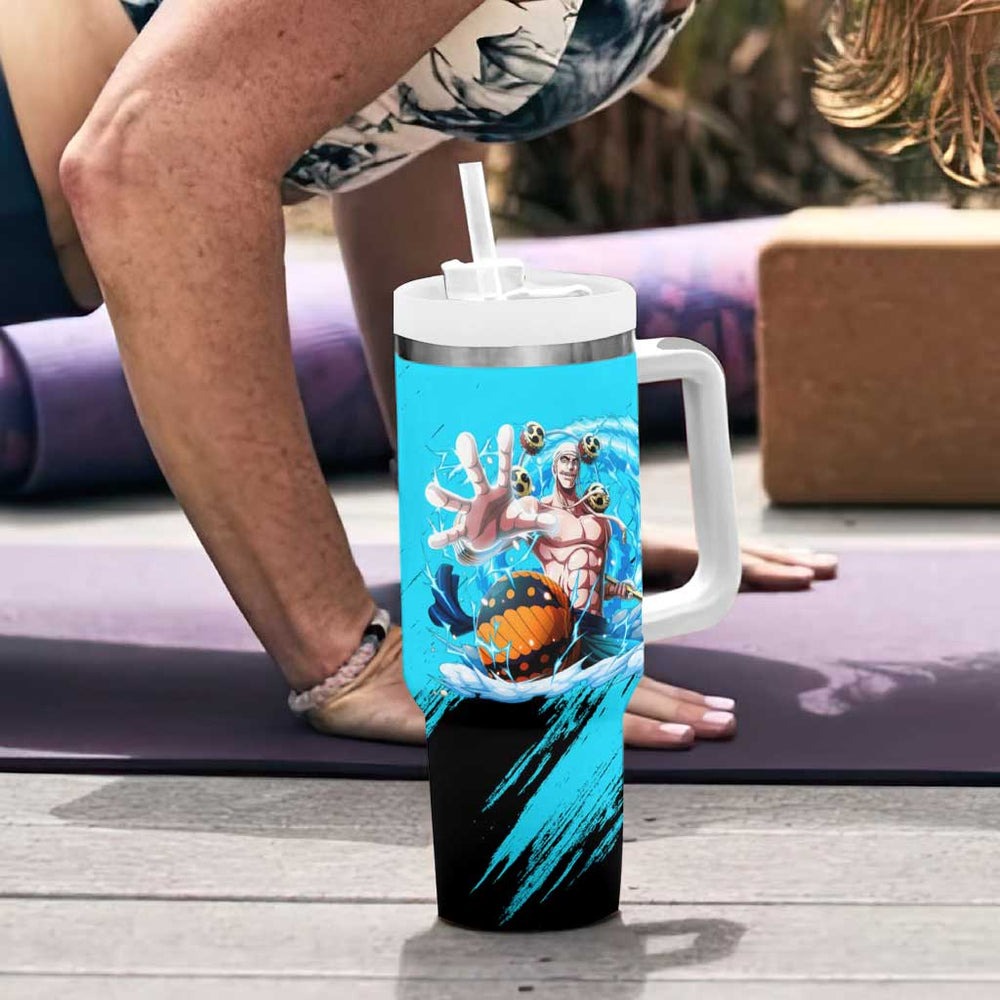 Enel - One Piece Tumbler With Handle Anime Style TS04 Enel - One Piece Tumbler With Handle Anime Style TS04