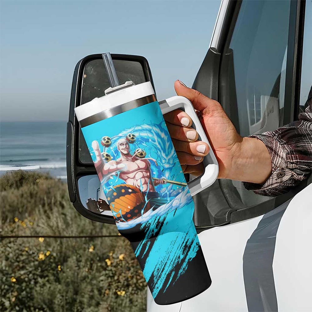 Enel - One Piece Tumbler With Handle Anime Style TS04 Enel - One Piece Tumbler With Handle Anime Style TS04