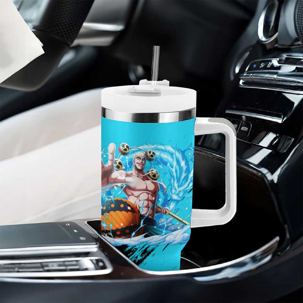 Enel - One Piece Tumbler With Handle Anime Style TS04 Enel - One Piece Tumbler With Handle Anime Style TS04