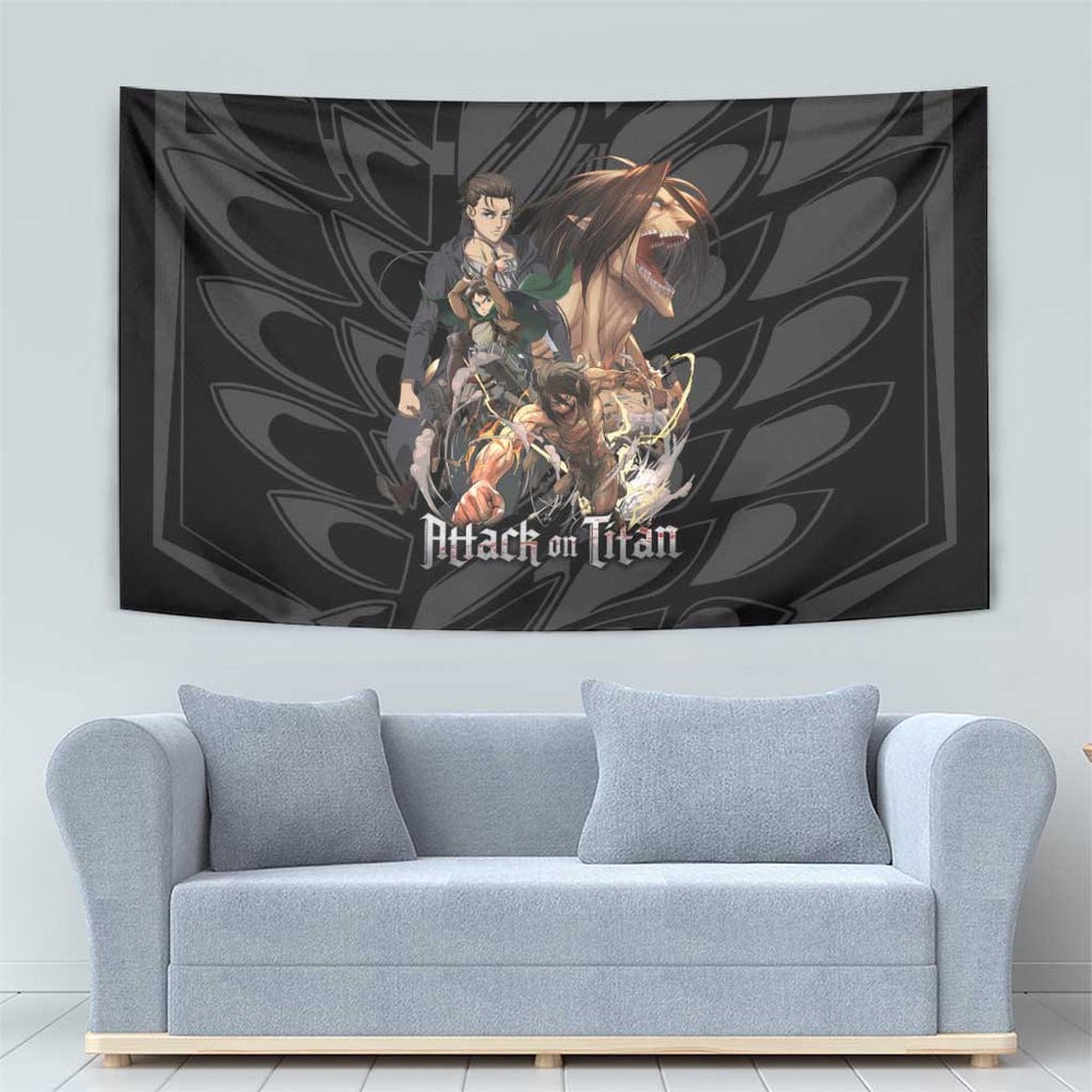 Eren Yeager Attack on Titan Tumbler With Handle Anime Style TS04 Eren Yeager Attack on Titan Tumbler With Handle Anime Style TS04