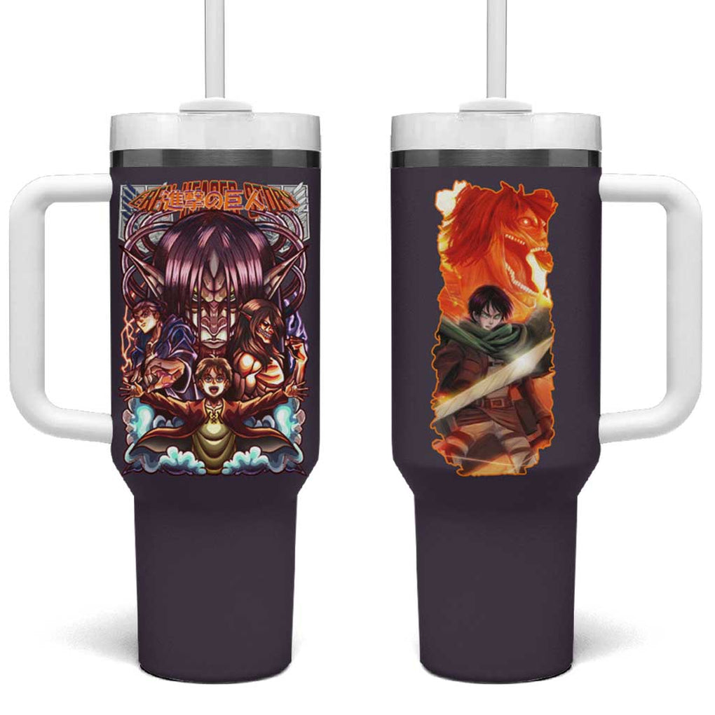 Eren Yeager Story Attack on Titan Tumbler With Handle Japan Anime Style TS04