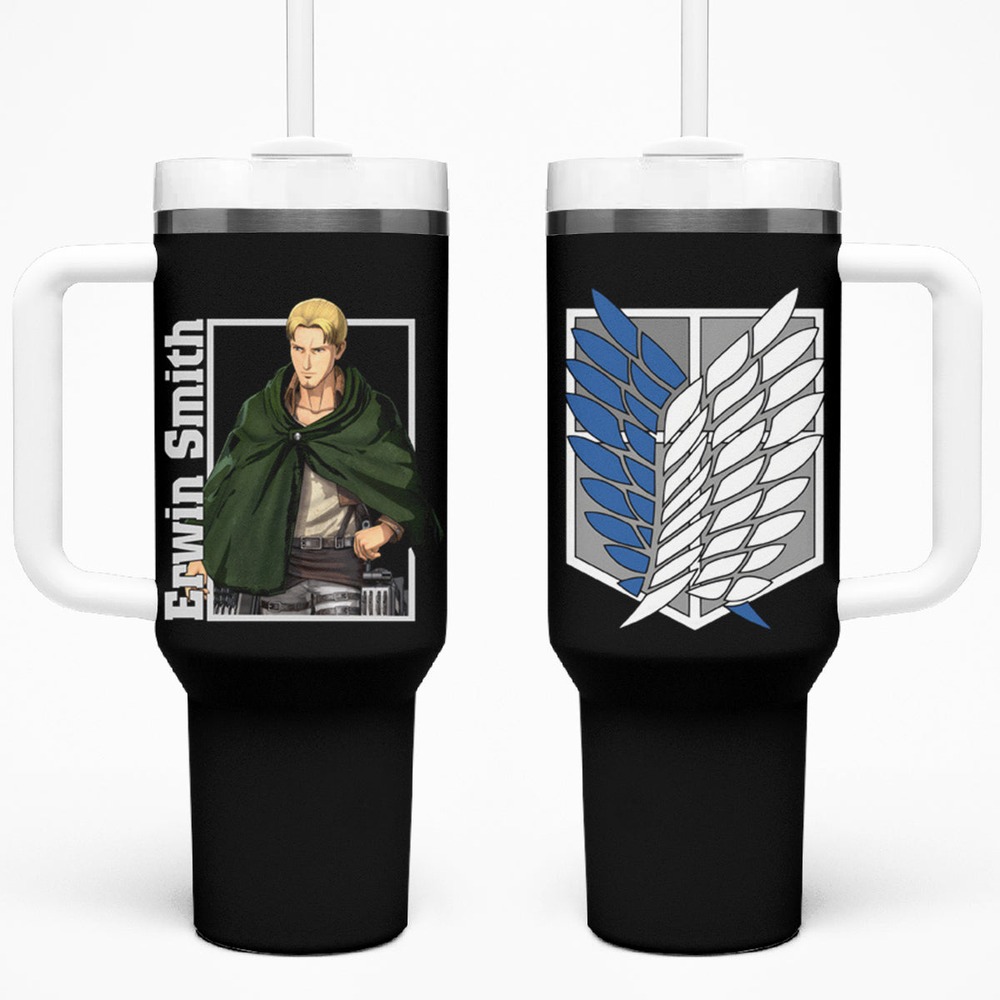 Erwin Smith Tumbler With Handle Attack On Titan TS04 Erwin Smith Tumbler With Handle Attack On Titan TS04