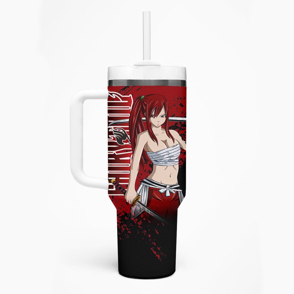 Erza Scarlet Tumbler With Handle Fairy Tail TS04 Erza Scarlet Tumbler With Handle Fairy Tail TS04