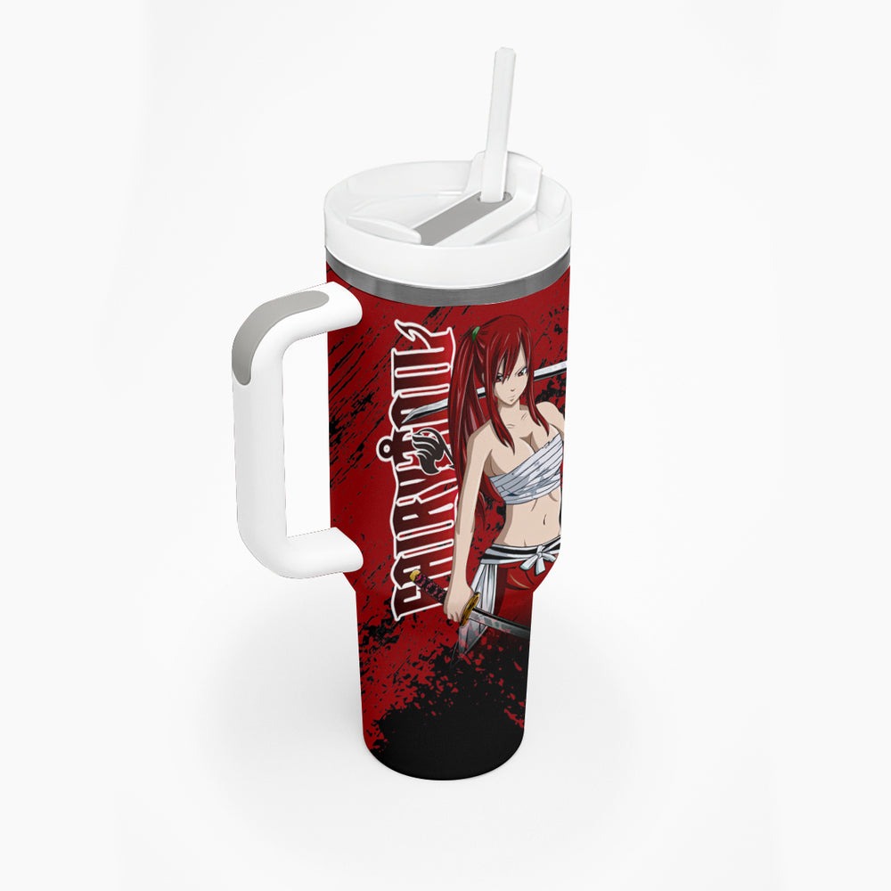 Erza Scarlet Tumbler With Handle Fairy Tail TS04 Erza Scarlet Tumbler With Handle Fairy Tail TS04