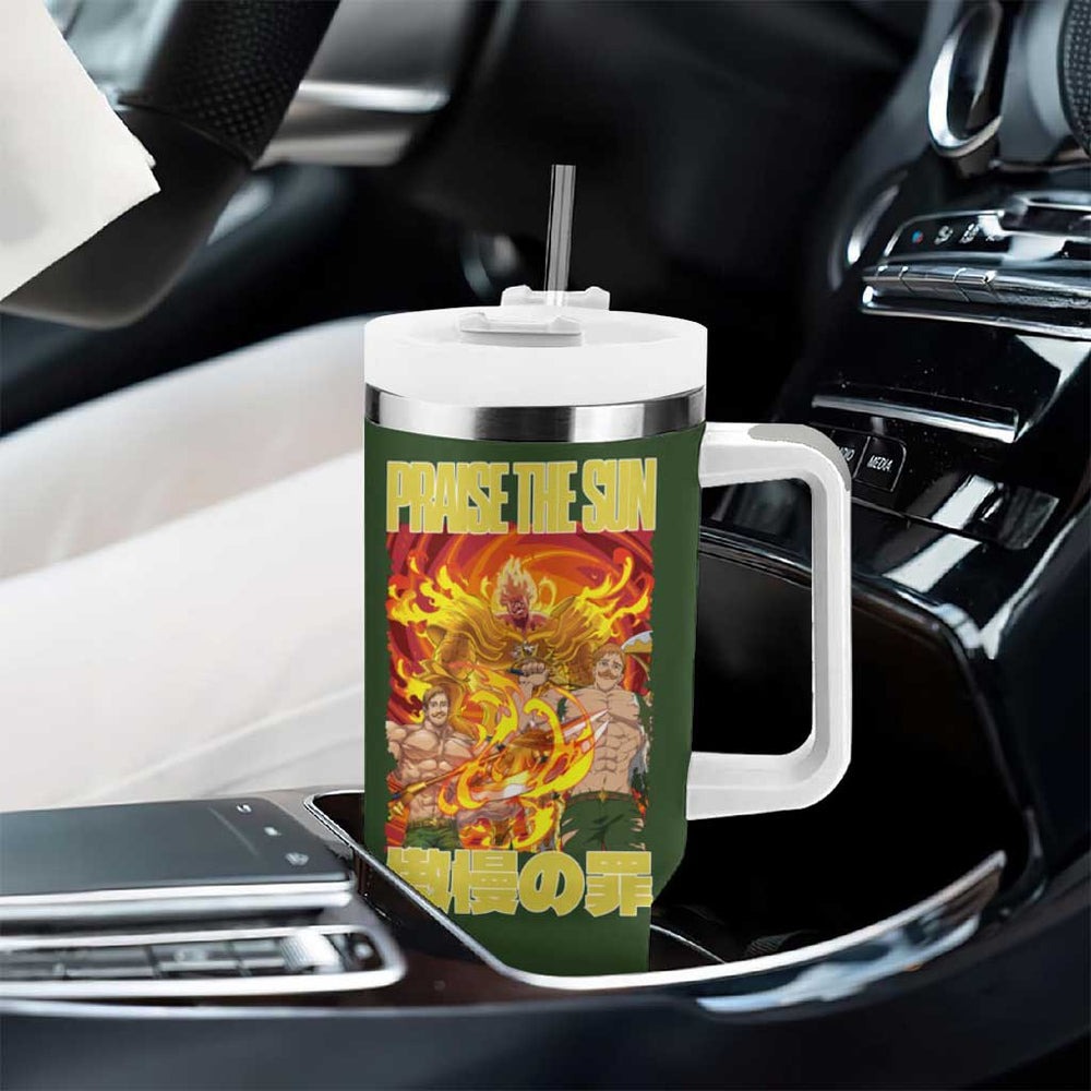 Escanor Seven Deadly Sins Tumbler With Handle Anime Style TS04 Escanor Seven Deadly Sins Tumbler With Handle Anime Style TS04