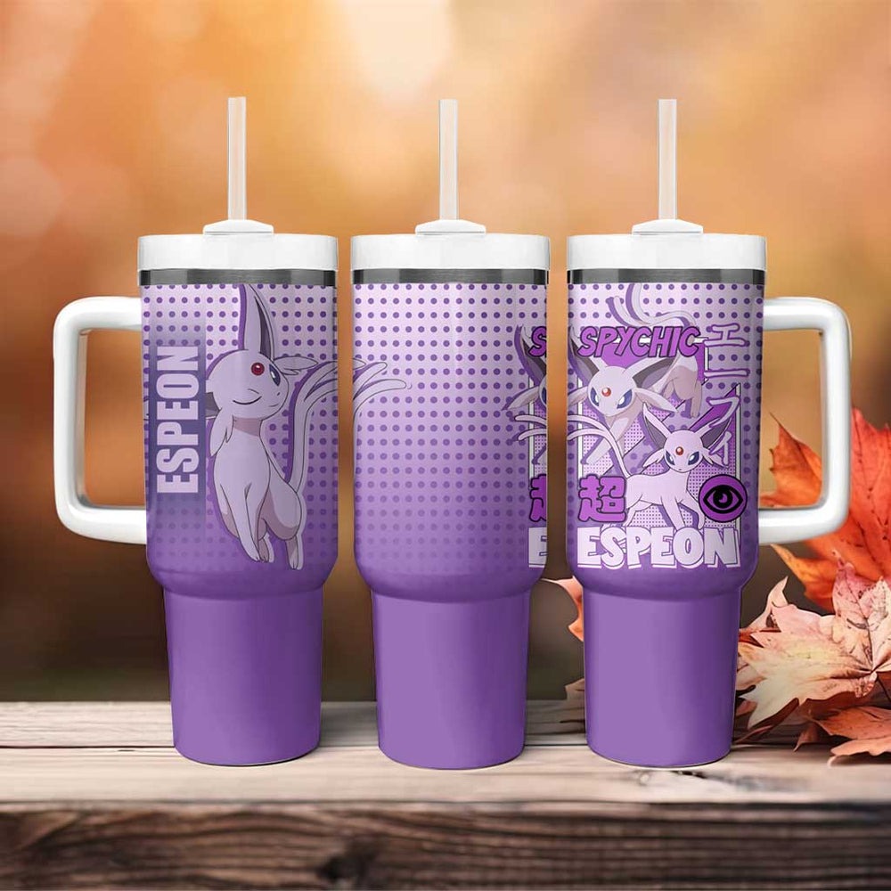 Espeon from Poké Tumbler With Handle with Psychic Type Ability and Elegant Pose Design TS04 Espeon from Poké Tumbler With Handle with Psychic Type Ability and Elegant Pose Design TS04