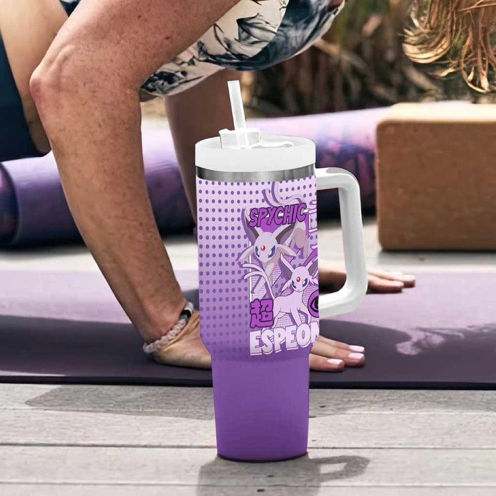 Espeon from Poké Tumbler With Handle with Psychic Type Ability and Elegant Pose Design TS04 Espeon from Poké Tumbler With Handle with Psychic Type Ability and Elegant Pose Design TS04