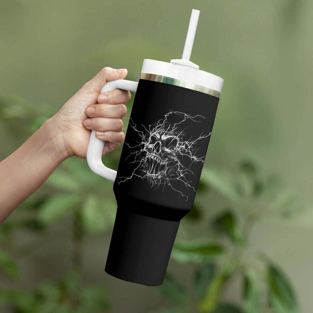 Even The Devil On My Shoulder Tumbler With Handle TS04