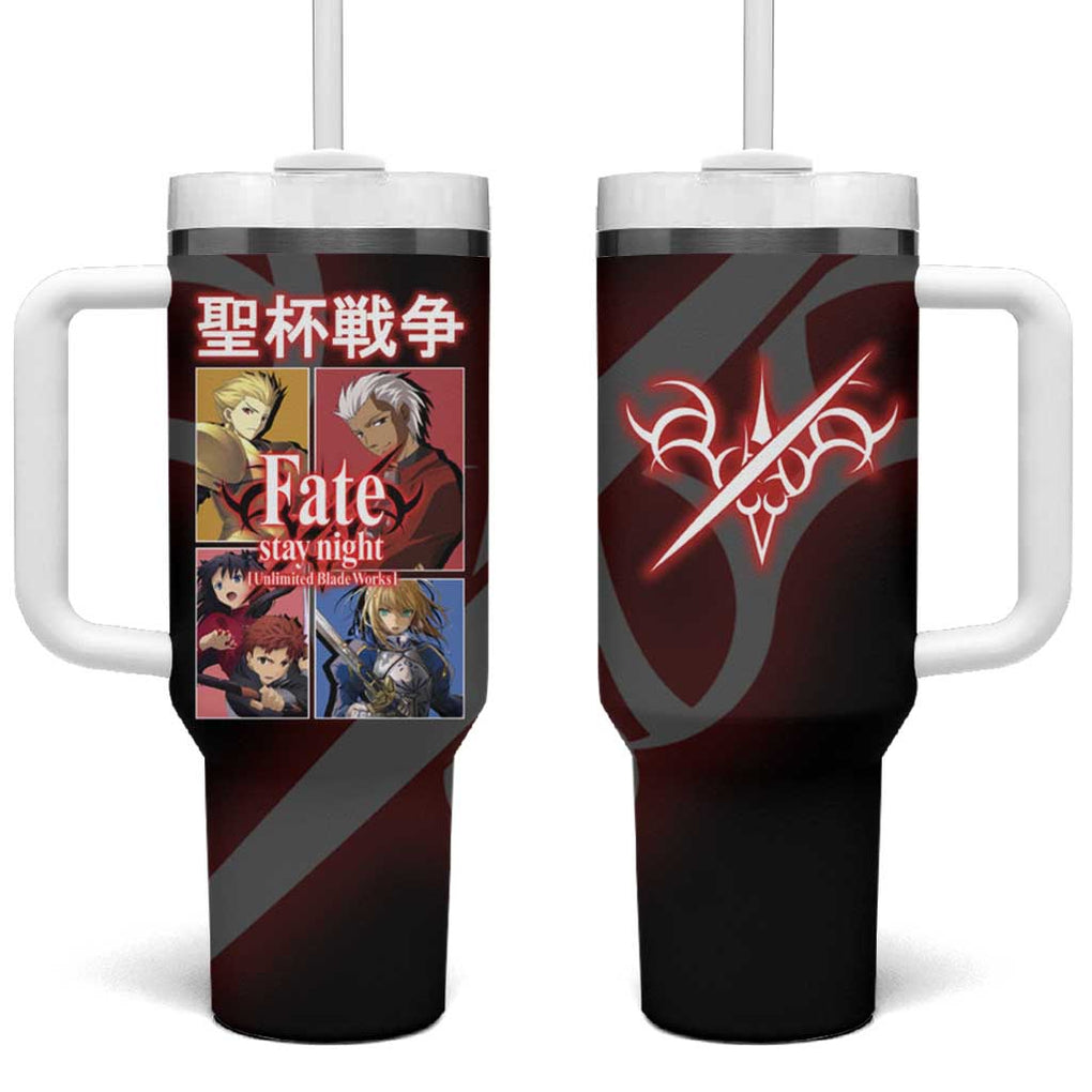 Fate Stay Night Unlimited Blade Works Tumbler With Handle Japan Anime Style TS04