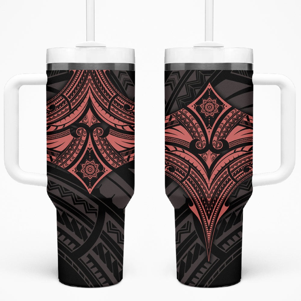 Feminine Polynesian Tumbler With Handle Mandala Tattoo Style TS04 Feminine Polynesian Tumbler With Handle Mandala Tattoo Style TS04