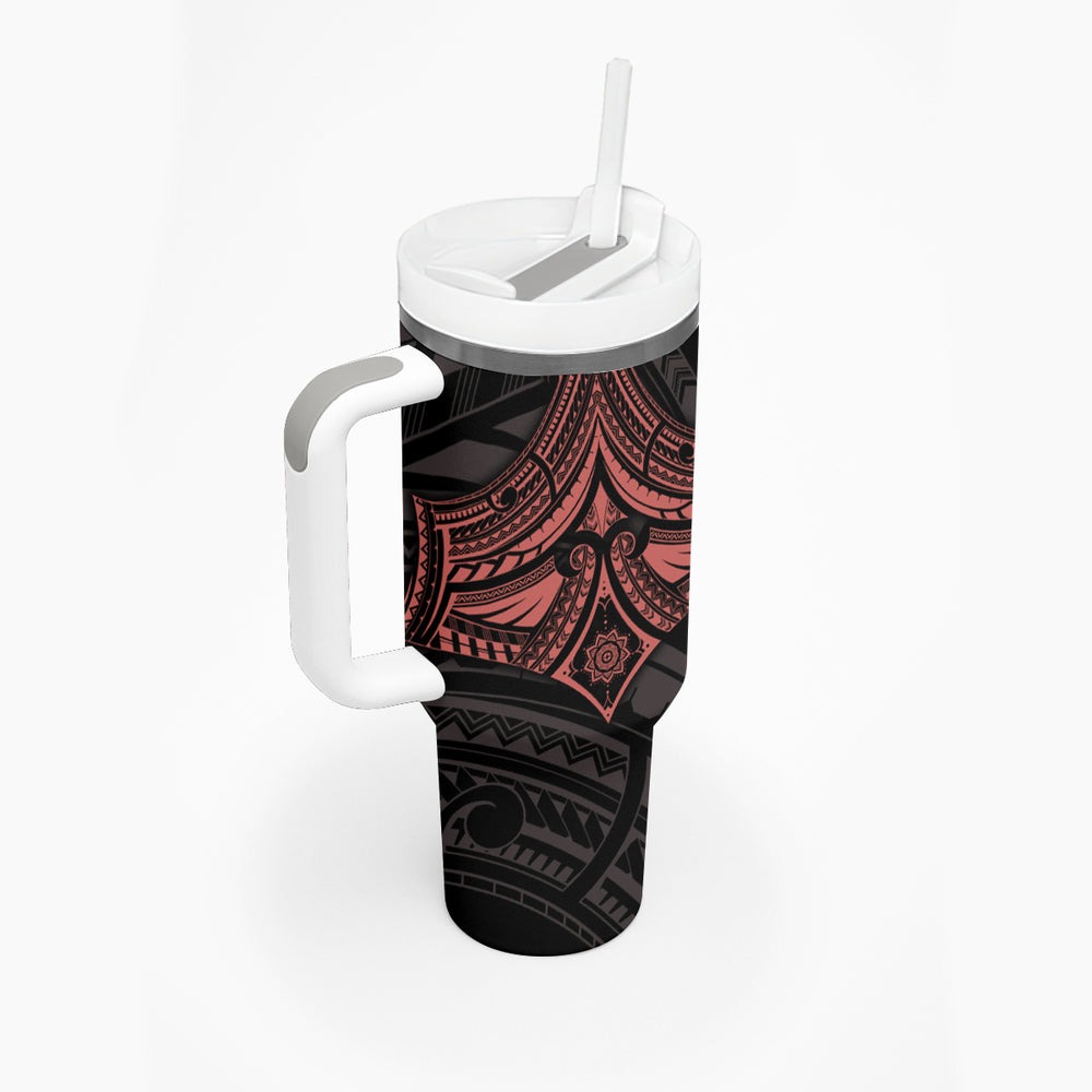 Feminine Polynesian Tumbler With Handle Mandala Tattoo Style TS04 Feminine Polynesian Tumbler With Handle Mandala Tattoo Style TS04