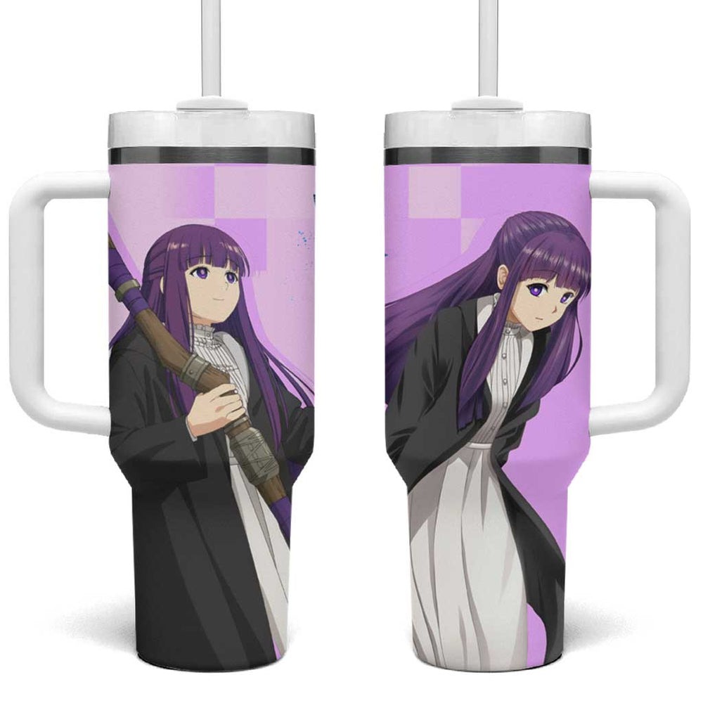 Fern - Frieren Tumbler With Handle Anime Style TS04 Fern - Frieren Tumbler With Handle Anime Style TS04