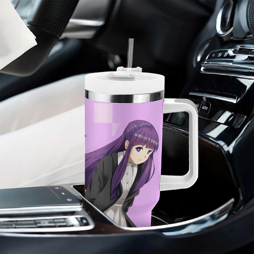 Fern - Frieren Tumbler With Handle Anime Style TS04 Fern - Frieren Tumbler With Handle Anime Style TS04