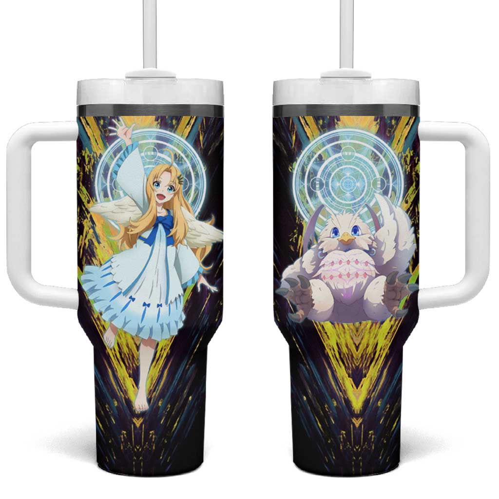Filo The Rising of the Shield Hero Tumbler With Handle with Magical Aura and Dual Form Design TS04