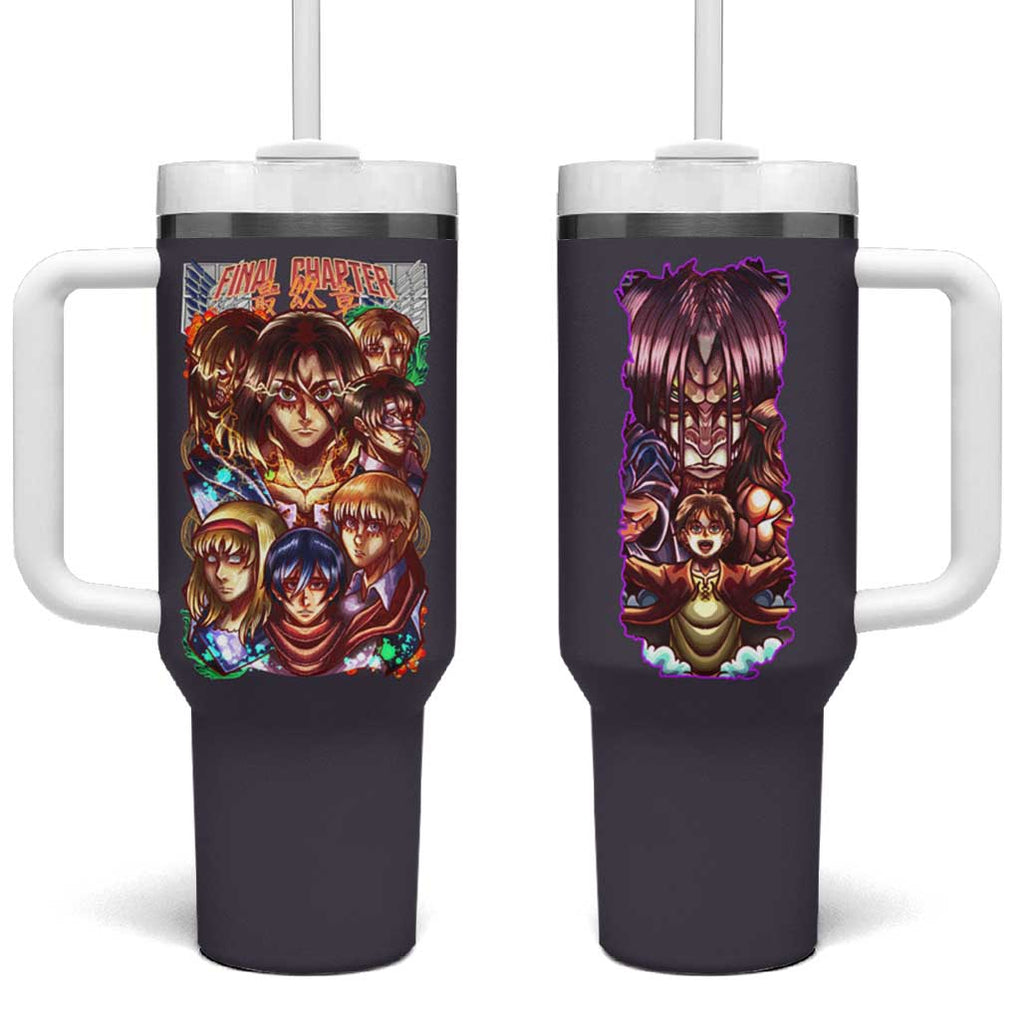 Final Chapter Attack on Titan Tumbler With Handle Japan Anime Style TS04